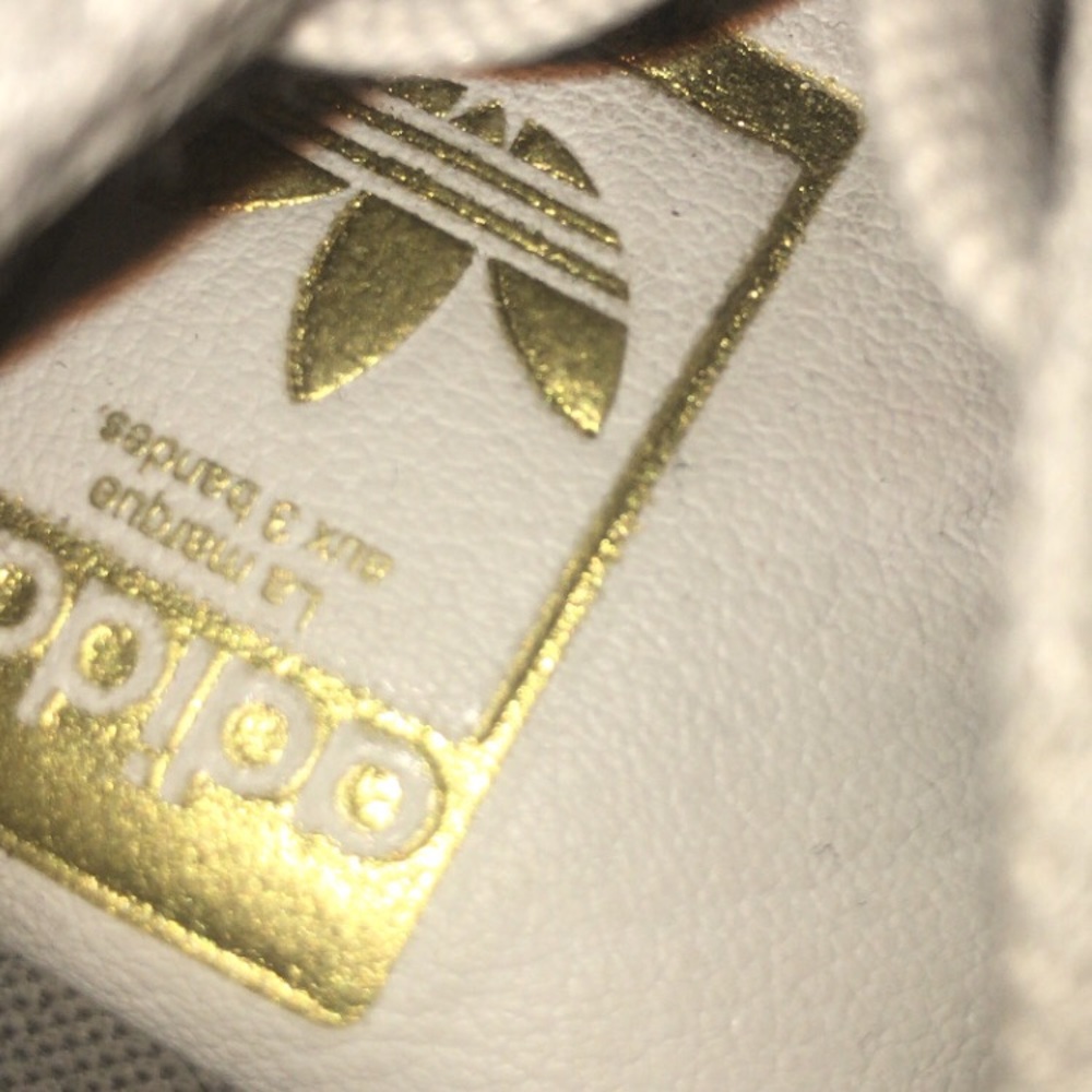 Tan Adidas Superstar Shoes